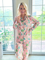 Parrot Pyjama set with elastic bottoms - LONG set