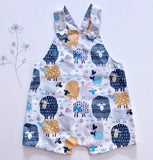 Sheep Dungarees baby romper