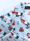Christmas gnomes Pyjama set with elastic bottoms