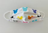 Minnie mouse multicolored adjustable re- usable face cover