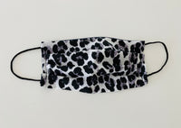 Leopard print re- usable adjustable face cover
