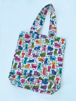 Medium size tote / shopping bag cats